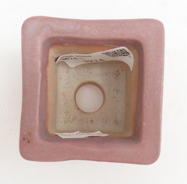 E-bonsai Keramická bonsai miska 5,5 x 5,5 x 5 cm růžová