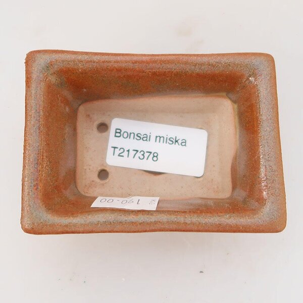 E-bonsai Keramická bonsai miska 8,5 x 6 x 4 cm hnědá