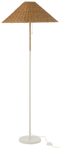 Ratanová stojací lampa J-line Roowa 154 cm