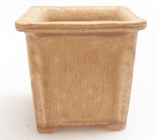 E-bonsai Keramická bonsai miska 5,5 x 5,5 x 5 cm béžová