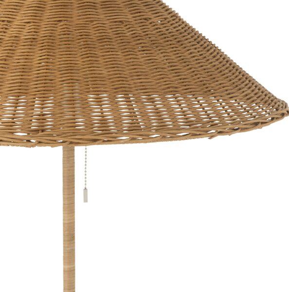 Ratanová stojací lampa J-line Roowa 154 cm