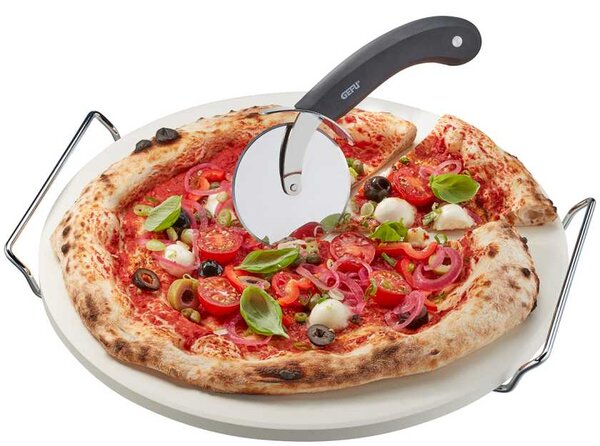 Pizza kámen kulatý, se stojánkem + Pizza kolečko DARIOSO - GEFU