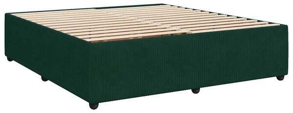 Box spring postel s matrací tmavě zelená 180x200 cm samet 3285659