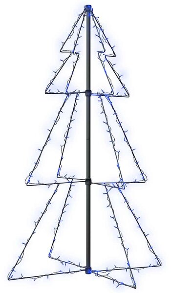 Vánoční stromek kužel 160 LED diod dovnitř i ven 78 x 120 cm 328567