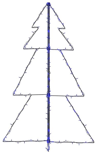 Vánoční stromek kužel 160 LED diod dovnitř i ven 78 x 120 cm 328567