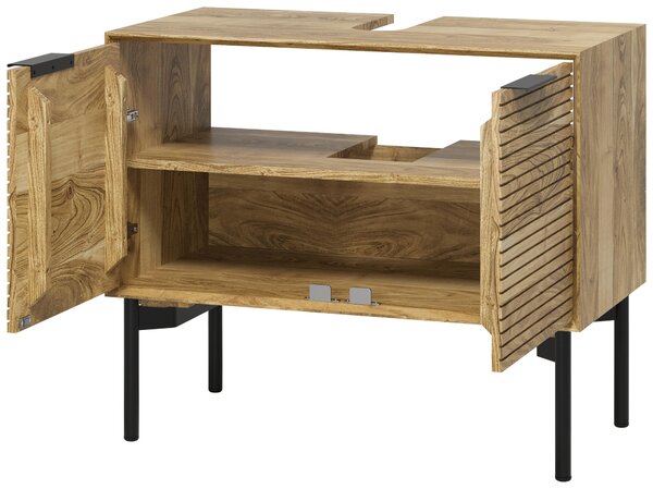 SKŘÍŇKA POD UMYVADLO, přírodní barvy, přírodní barvy, 80/66/42 cm Livetastic - Koupelnové série, Online Only