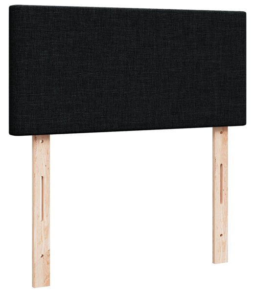 Box spring postel s matrací černá 80 x 200 cm textil 3286890