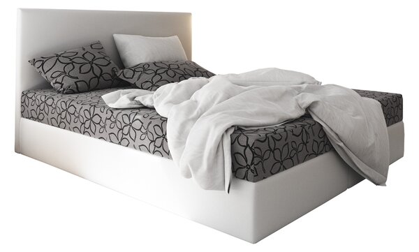 Manželská postel Boxspring 140 cm Lilac (vzor + bílá) (s matrací a úložným prostorem). 1046646