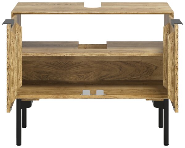 SKŘÍŇKA POD UMYVADLO, přírodní barvy, přírodní barvy, 80/66/42 cm Livetastic - Koupelnové série, Online Only