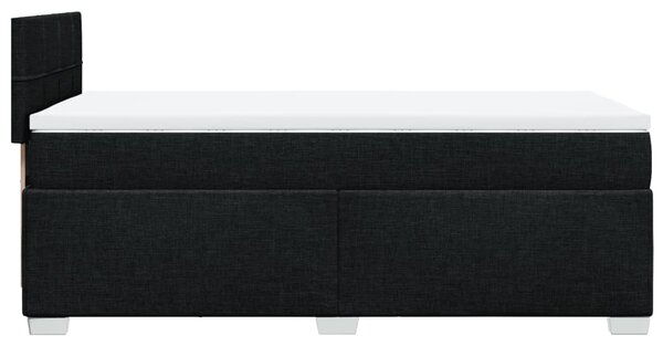 Box spring postel s matrací černá 80 x 200 cm textil 3285717