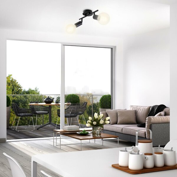 BRILONER Bodové svítidlo 27,5 cm 2x E27 60W černá BRI 2868-025