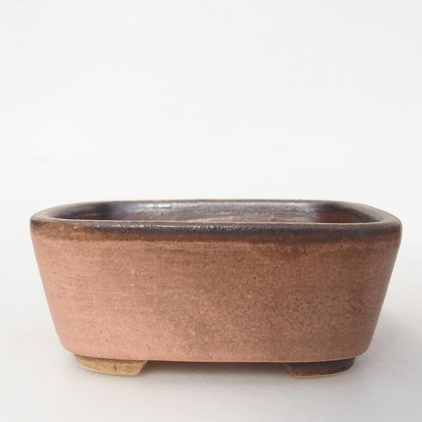 E-bonsai Keramická bonsai miska 10 x 8,5 x 4 cm řůžová