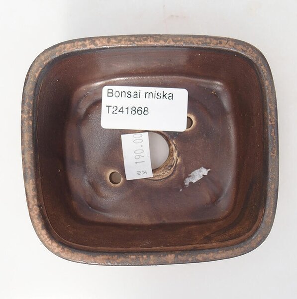 E-bonsai Keramická bonsai miska 10 x 8,5 x 4 cm řůžová