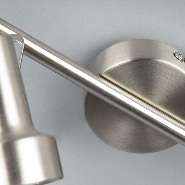 BRILONER Bodové svítidlo 27,5 cm 2xGU10 500lm 6W matný nikl BRI 2843-022