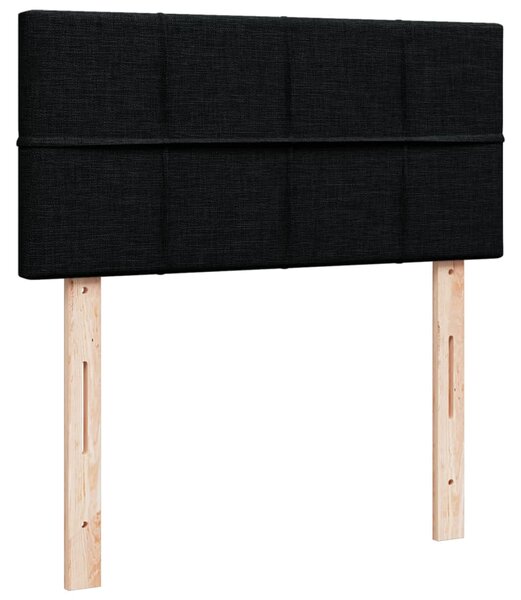 Box spring postel s matrací černá 80 x 200 cm textil 3285717