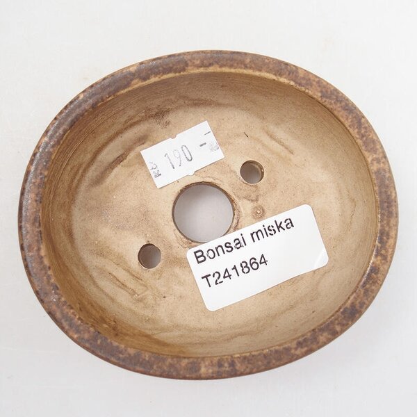E-bonsai Keramická bonsai miska 9,5 x 8 x 4 cm hnědá