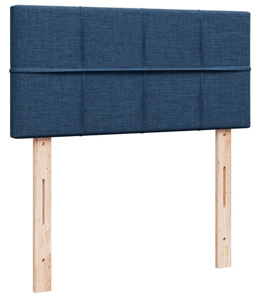 Box spring postel s matrací modrá 80x200 cm textil 3285721