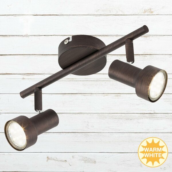BRILONER Bodové svítidlo 27,5 cm 2xGU10 6W 500lm antická měď BRI 2843-021