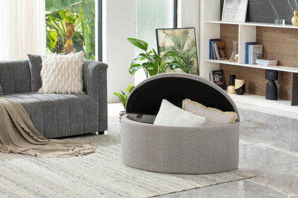 TABURET, textil, kompozitní dřevo, 100/44/42 cm MID.YOU - Online Only lavice, Online Only