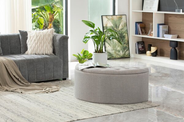 TABURET, textil, kompozitní dřevo, 100/44/42 cm MID.YOU - Online Only lavice, Online Only