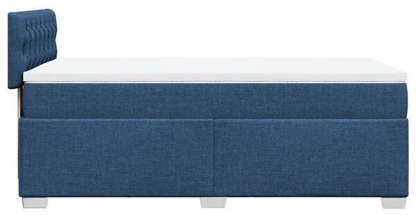 Box spring postel s matrací modrá 80x200 cm textil 3285728