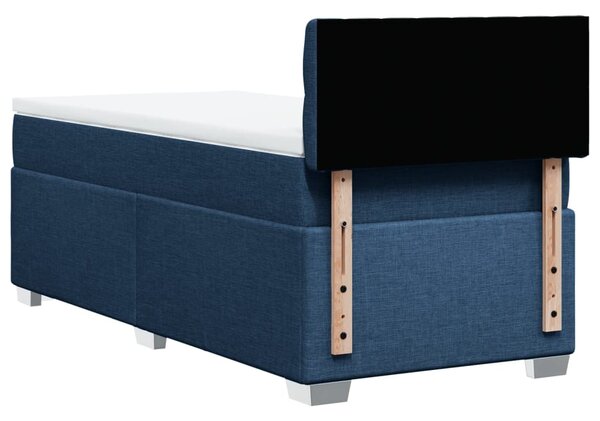 Box spring postel s matrací modrá 80x200 cm textil 3285728