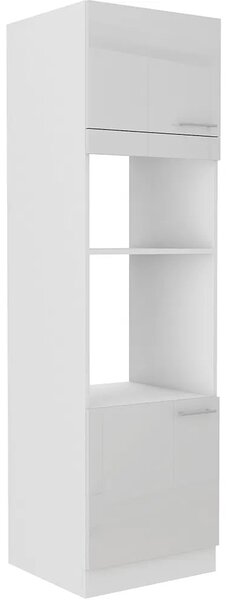 Kuchyňská linka LARA wh | ve tvaru L | 410x260 cm | verze B | UNI | zásuvky PREMIUM BOX | bílá lesk