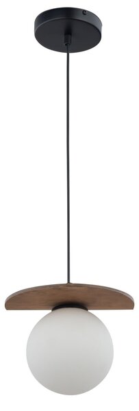SIGMA Závěsné skandinávské osvětlení MIRROR, 1xG9, 12W, koule, černá/hnědá 33297