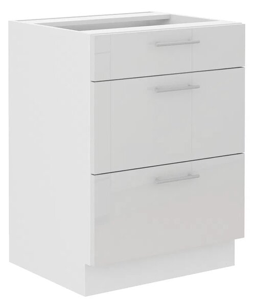 Kuchyňská linka LARA wh | ve tvaru L | 410x260 cm | verze B | UNI | zásuvky PREMIUM BOX | bílá lesk