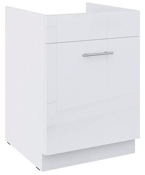 Kuchyňská linka LARA wh | ve tvaru L | 410x260 cm | verze B | UNI | zásuvky PREMIUM BOX | bílá lesk