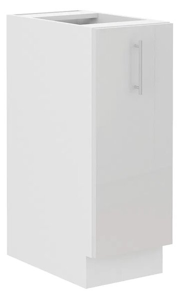 Kuchyňská linka LARA wh | ve tvaru L | 410x260 cm | verze B | UNI | zásuvky PREMIUM BOX | bílá lesk