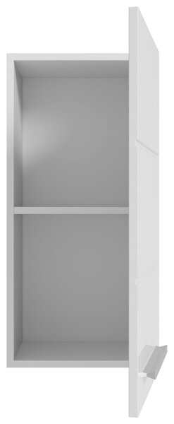 ZÁVĚSNÁ SKŘÍŇKA, vysoce lesklá bílá, bílá, 34/70/23 cm MID.YOU - Koupelnové série, Online Only