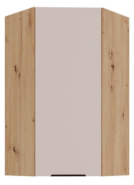 SOLEA k | horní kuchyňská skříňka 60x60 GN-108 1F (45°) rohová s policemi | 60x60 cm | artisan/kašmír | VÝBĚR ÚCHYTŮ