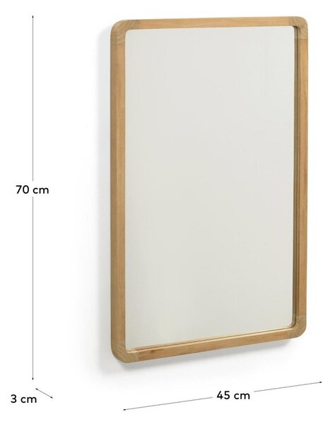 Nástěnné zrcadlo s dřevěným rámem 45x70 cm Shamel – Kave Home