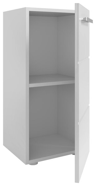 SPODNÍ SKŘÍŇKA, vysoce lesklá bílá, bílá, 34/72/31 cm MID.YOU - Koupelnové série, Online Only