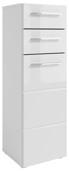 VYSOKÁ KOMODA, bílá, vysoce lesklá bílá, 34/104/31 cm MID.YOU - Koupelnové série, Online Only