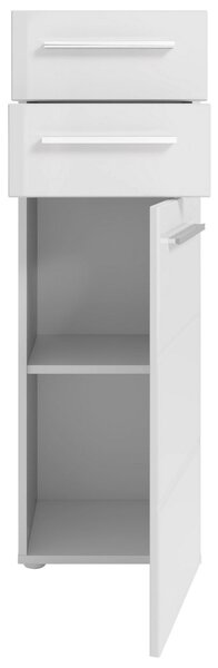 VYSOKÁ KOMODA, bílá, vysoce lesklá bílá, 34/104/31 cm MID.YOU - Koupelnové série, Online Only