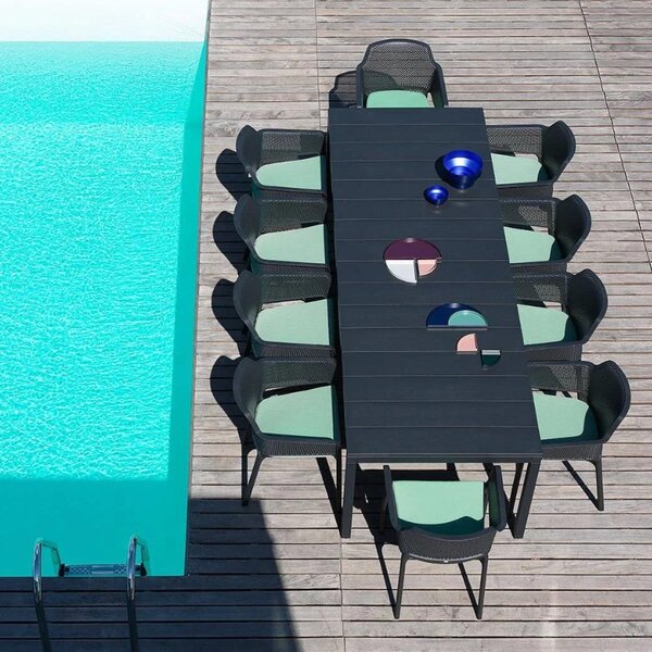Nardi Antracitově šedé plastové zahradní křeslo Net Relax