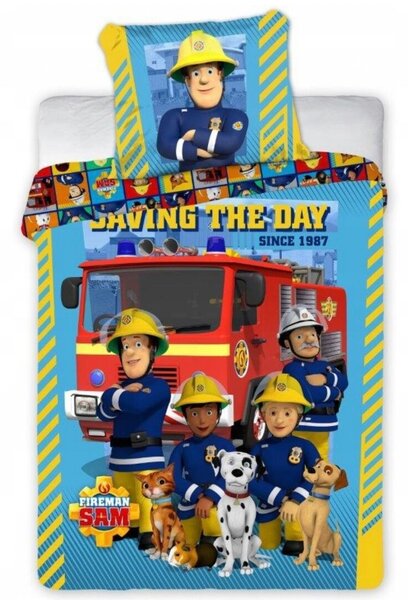 Povleceni Disney Požiarnik Sam do postýlky 135x100cm+40x60cm Faro
