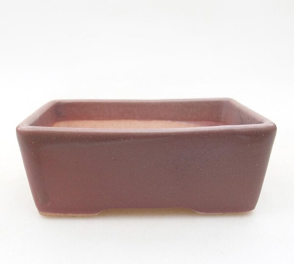 E-bonsai Keramická bonsai miska 9,5 x 7 x 3,5 cm fialová