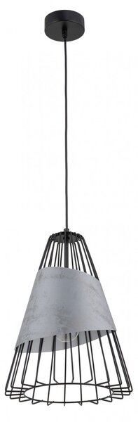 SIGMA Závěsné kovové osvětlení DENI, 1xE27, 60W, černá/šedá