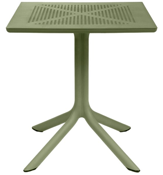 Nardi Zelený plastový zahradní stůl Clip 70 x 70 cm