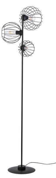 SIGMA Stojací kovová lampa CHERRY, 3xE27, 60W, černé 50311
