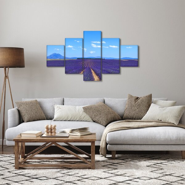 Obraz - Levandulové pole (125x70 cm)