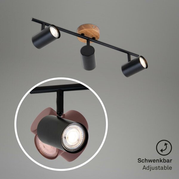BRILONER Bodové svítidlo 47,3 cm 3xGU10 max. 35W černá BRI 2920-035