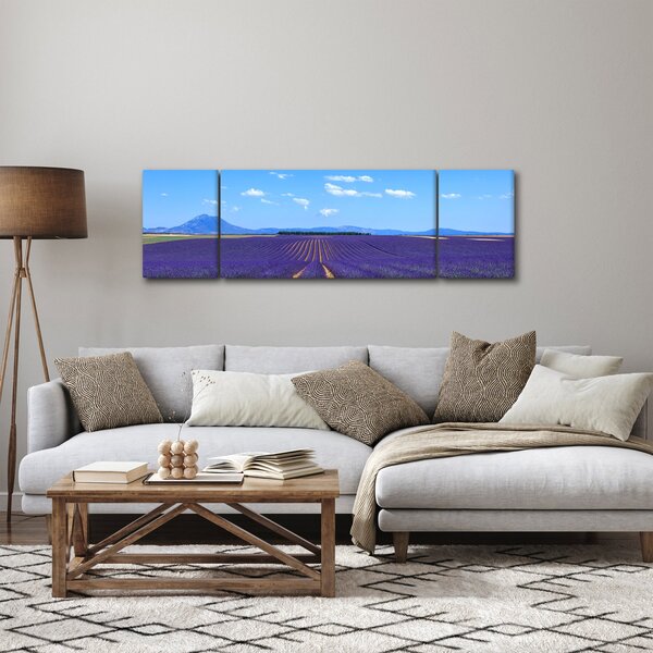 Obraz - Levandulové pole (170x50 cm)