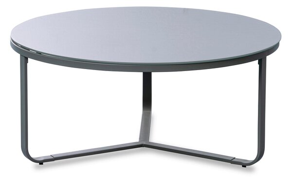 KONFERENČNÍ STOLEK, šedá, kov, sklo, 80/80/35 cm Xora - Konferenční stolky, Online Only