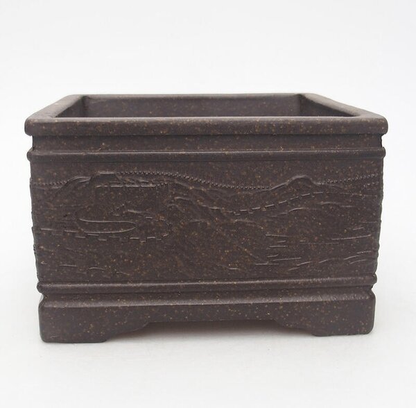 E-bonsai Bonsai miska 13 x 13 x 8 cm hnědookrová
