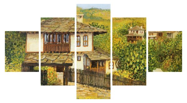 Obraz - Chaloupky v létě (125x70 cm)
