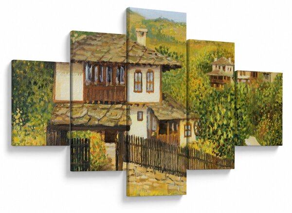 Obraz - Chaloupky v létě (125x70 cm)